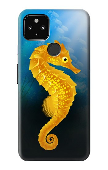 S2444 Hippocampe Monde sous-marin Etui Coque Housse pour Google Pixel 4a 5G