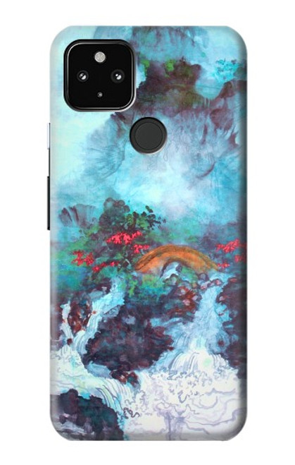 S2724 Dragon Blanc Piscine Haisu Lui Etui Coque Housse pour Google Pixel 4a 5G