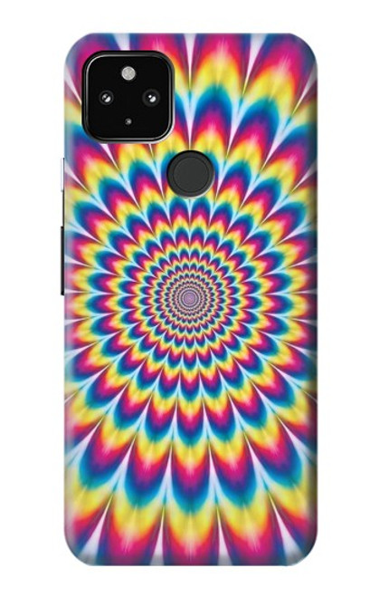 S3162 psychédélique coloré Etui Coque Housse pour Google Pixel 4a 5G