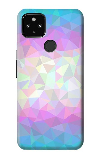 S3747 Polygone de drapeau trans Etui Coque Housse pour Google Pixel 4a 5G