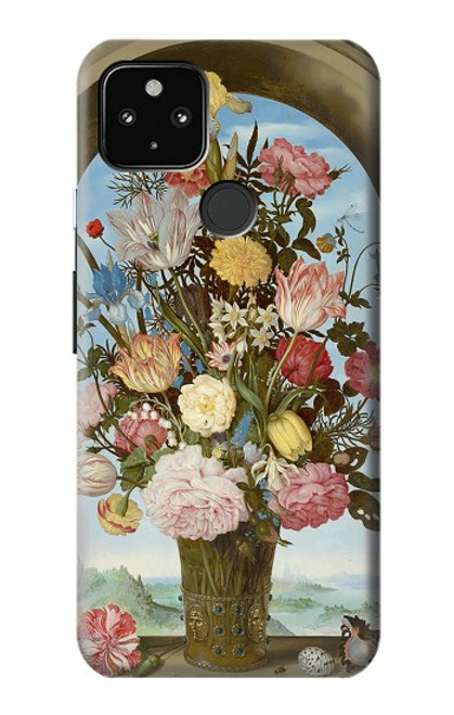 S3749 Vase de fleurs Etui Coque Housse pour Google Pixel 4a 5G