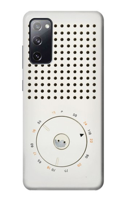 S1857 Rétro transistor radio Etui Coque Housse pour Samsung Galaxy S20 FE