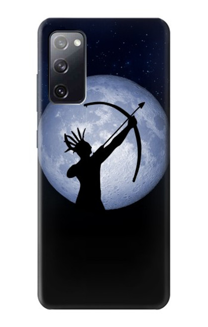 S3489 Indian Lune Chasseur Etui Coque Housse pour Samsung Galaxy S20 FE