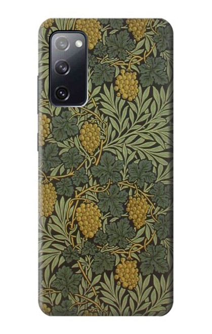 S3662 William Morris Vine Pattern Etui Coque Housse pour Samsung Galaxy S20 FE