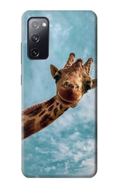 S3680 Girafe de sourire mignon Etui Coque Housse pour Samsung Galaxy S20 FE