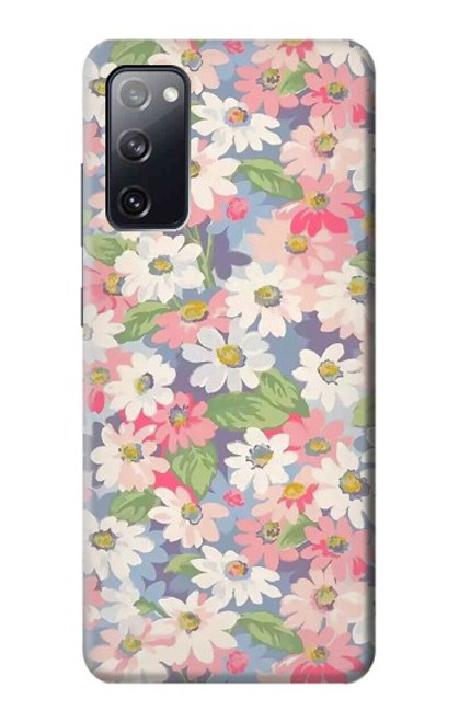 S3688 Motif d'art floral floral Etui Coque Housse pour Samsung Galaxy S20 FE