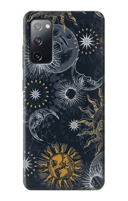 S3702 Lune et soleil Etui Coque Housse pour Samsung Galaxy S20 FE