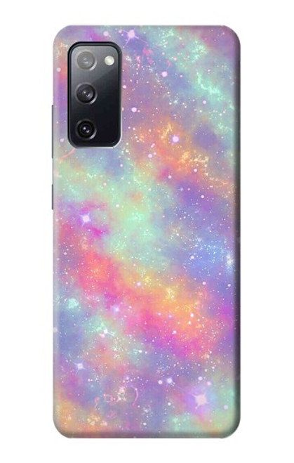 S3706 Arc-en-ciel pastel Galaxy Pink Sky Etui Coque Housse pour Samsung Galaxy S20 FE