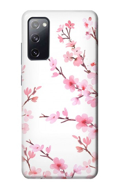 S3707 Fleur de cerisier rose fleur de printemps Etui Coque Housse pour Samsung Galaxy S20 FE