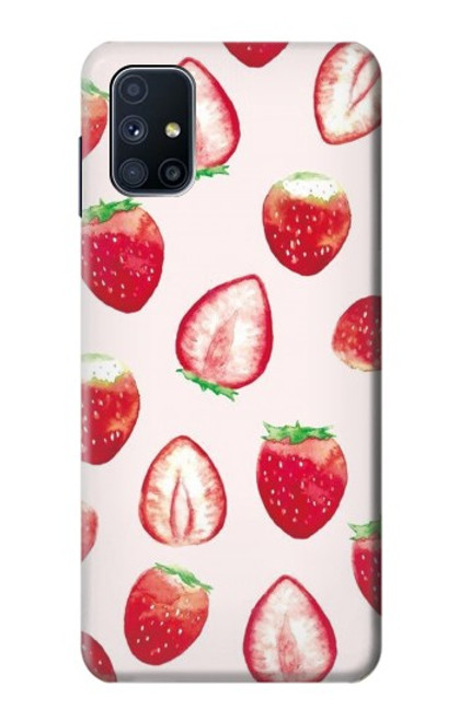 S3481 fraise Etui Coque Housse pour Samsung Galaxy M51