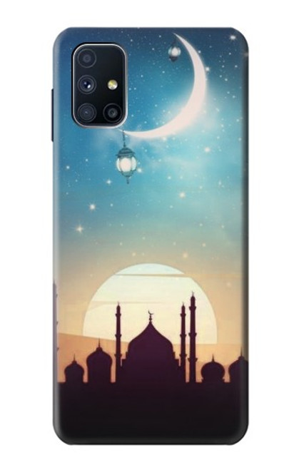 S3502 Coucher de soleil islamique Etui Coque Housse pour Samsung Galaxy M51