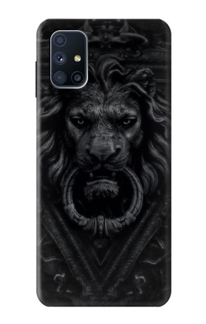 S3619 Lion noir gothique Etui Coque Housse pour Samsung Galaxy M51