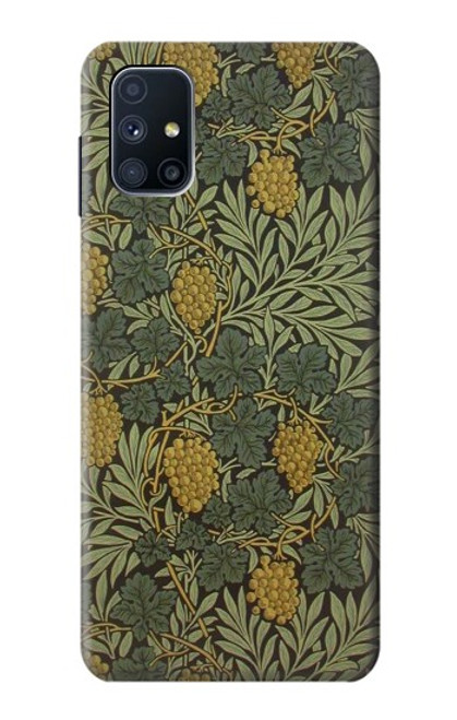 S3662 William Morris Vine Pattern Etui Coque Housse pour Samsung Galaxy M51