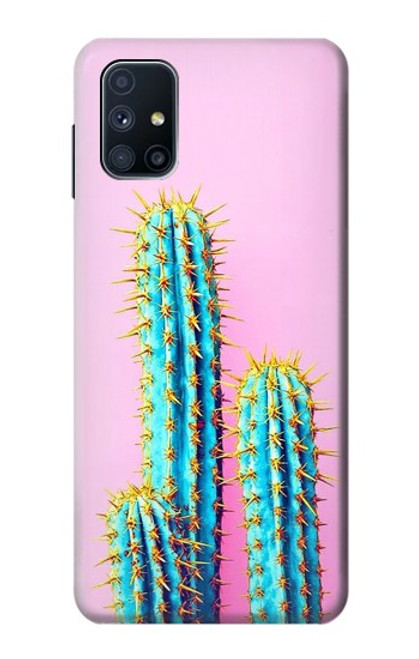 S3673 Cactus Etui Coque Housse pour Samsung Galaxy M51