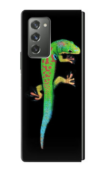 S0125 Vert Gecko Madagascan Etui Coque Housse pour Samsung Galaxy Z Fold2 5G