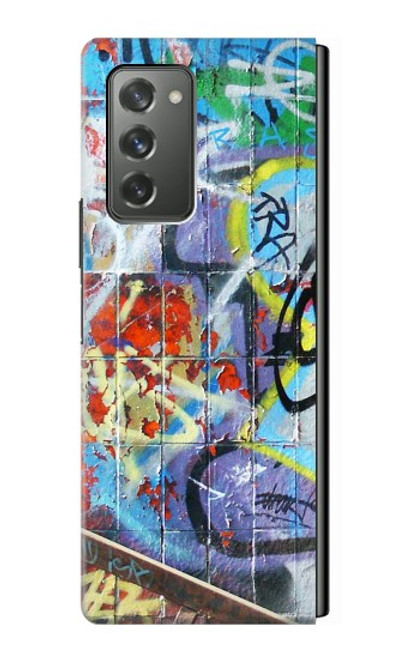 S0588 mur de graffiti Etui Coque Housse pour Samsung Galaxy Z Fold2 5G