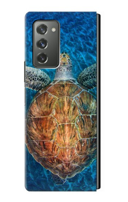 S1249 Tortue de mer Etui Coque Housse pour Samsung Galaxy Z Fold2 5G