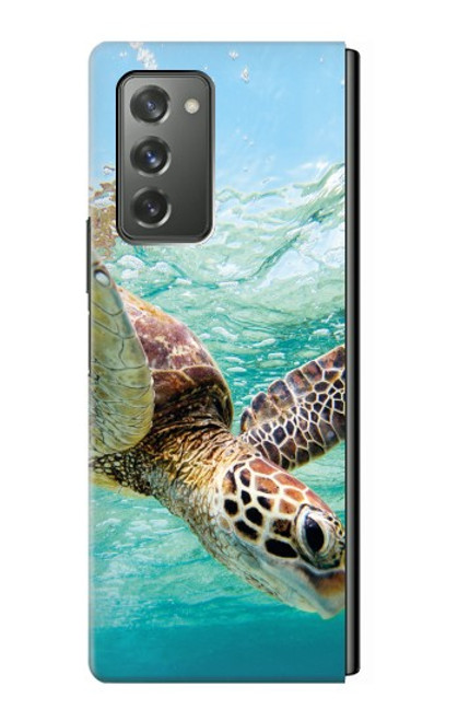 S1377 Océan tortue de mer Etui Coque Housse pour Samsung Galaxy Z Fold2 5G