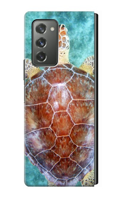 S1424 Tortue de mer Etui Coque Housse pour Samsung Galaxy Z Fold2 5G