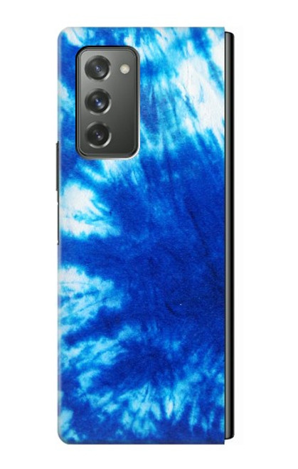 S1869 Tie Dye Bleu Etui Coque Housse pour Samsung Galaxy Z Fold2 5G