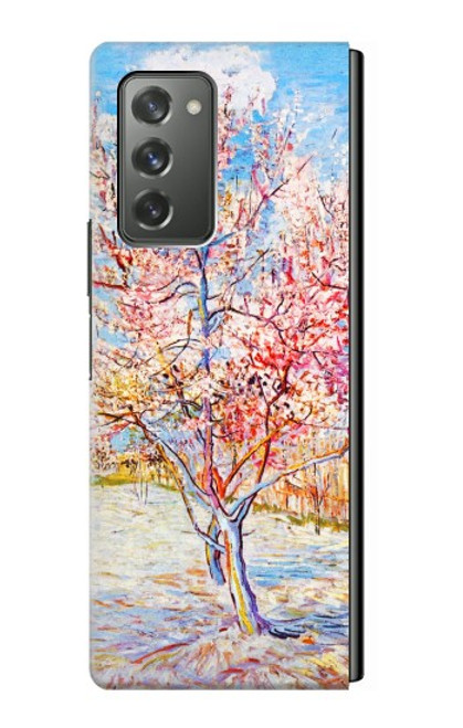 S2450 Van Gogh Fleur de Pêcher Etui Coque Housse pour Samsung Galaxy Z Fold2 5G