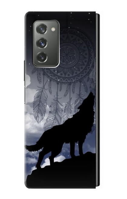 S3011 Dream Catcher Loup Hurlant Etui Coque Housse pour Samsung Galaxy Z Fold2 5G