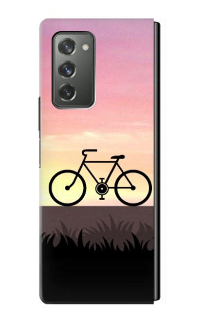 S3252 vélo Coucher de soleil Etui Coque Housse pour Samsung Galaxy Z Fold2 5G