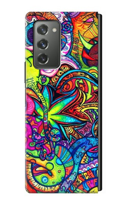 S3255 Motif Art coloré Etui Coque Housse pour Samsung Galaxy Z Fold2 5G
