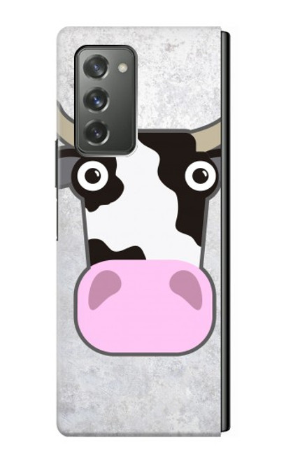 S3257 Vache Dessin animé Etui Coque Housse pour Samsung Galaxy Z Fold2 5G
