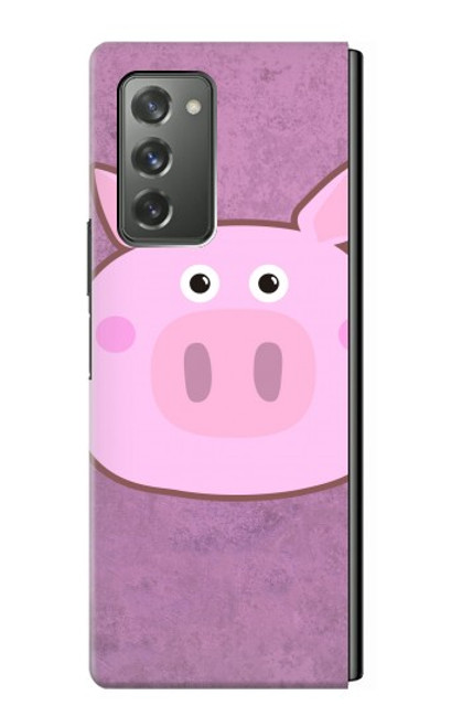 S3269 Porc Dessin animé Etui Coque Housse pour Samsung Galaxy Z Fold2 5G