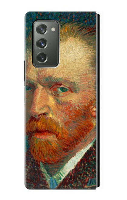 S3335 Vincent Van Gogh Autoportrait Etui Coque Housse pour Samsung Galaxy Z Fold2 5G