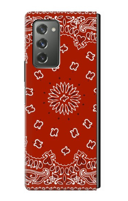 S3355 Motif Bandana Rouge Etui Coque Housse pour Samsung Galaxy Z Fold2 5G