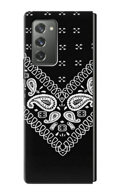 S3363 Motif Bandana Noir Etui Coque Housse pour Samsung Galaxy Z Fold2 5G