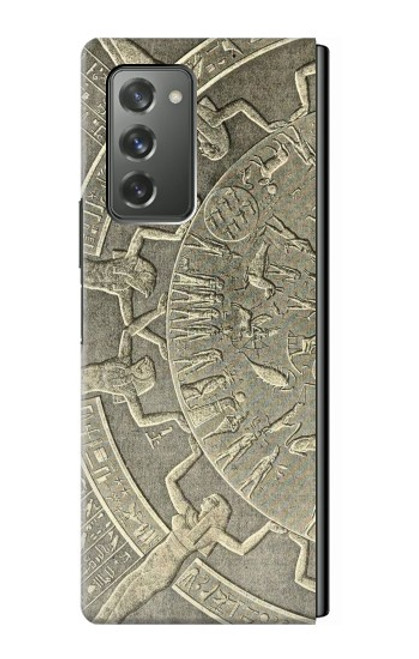 S3396 Dendérah Zodiaque Egypte ancienne Etui Coque Housse pour Samsung Galaxy Z Fold2 5G