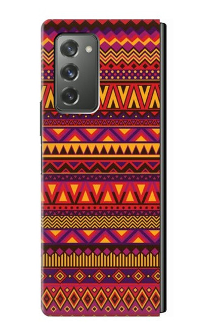 S3404 Aztèques Motif Etui Coque Housse pour Samsung Galaxy Z Fold2 5G