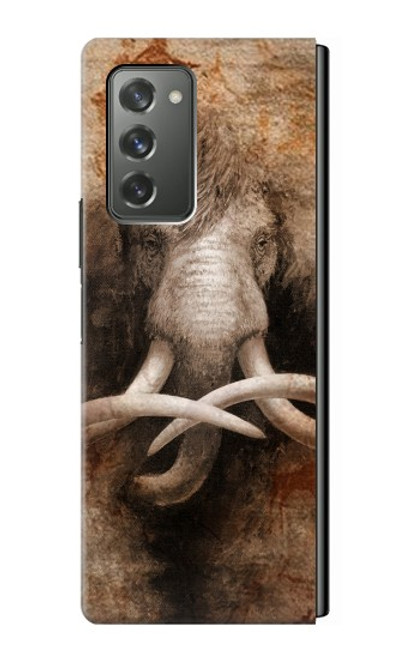 S3427 Mammoth Ancient Art la Grotte Etui Coque Housse pour Samsung Galaxy Z Fold2 5G