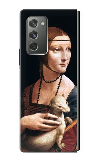 S3471 Lady hermine Leonardo da Vinci Etui Coque Housse pour Samsung Galaxy Z Fold2 5G