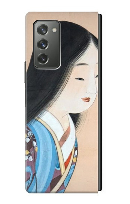 S3483 Japon Beauté Kimono Etui Coque Housse pour Samsung Galaxy Z Fold2 5G