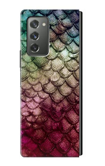 S3539 Sirène écailles de poisson Etui Coque Housse pour Samsung Galaxy Z Fold2 5G
