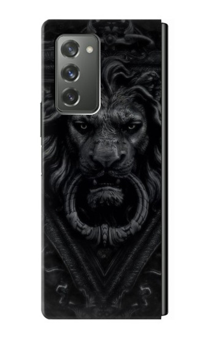 S3619 Lion noir gothique Etui Coque Housse pour Samsung Galaxy Z Fold2 5G