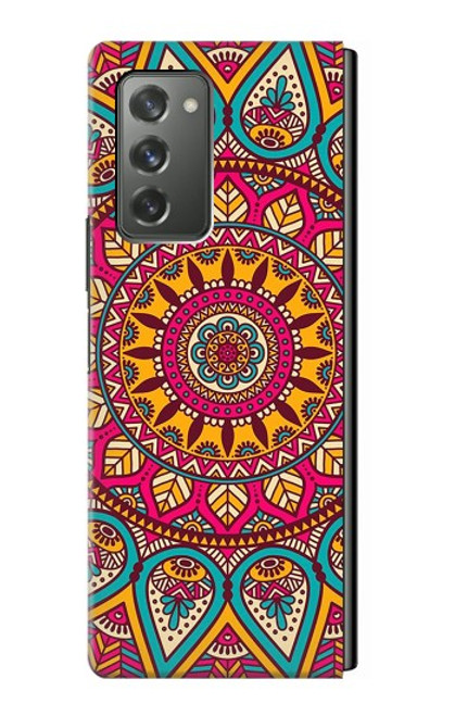 S3694 Modèle d'art hippie Etui Coque Housse pour Samsung Galaxy Z Fold2 5G