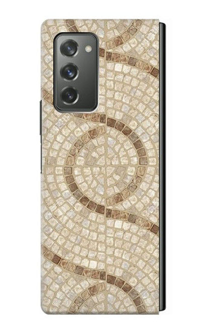 S3703 Carreaux de mosaïque Etui Coque Housse pour Samsung Galaxy Z Fold2 5G