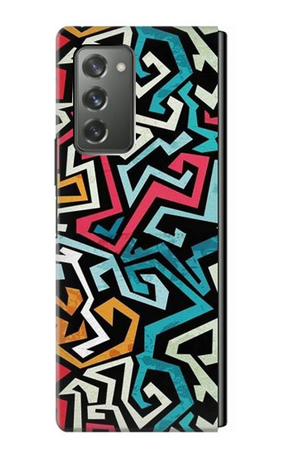 S3712 Motif Pop Art Etui Coque Housse pour Samsung Galaxy Z Fold2 5G