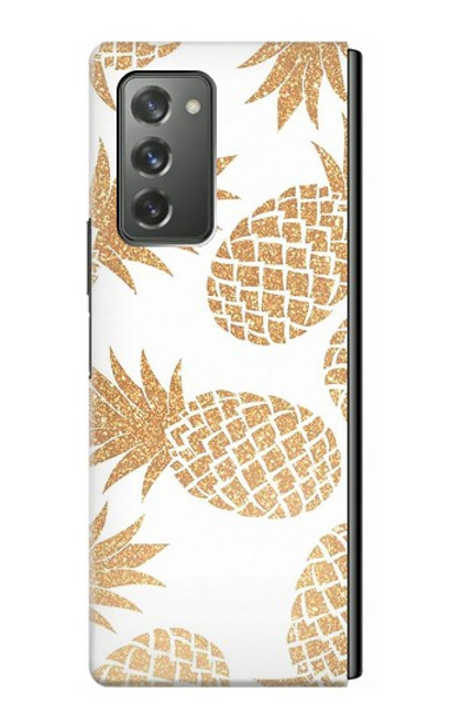 S3718 Ananas sans soudure Etui Coque Housse pour Samsung Galaxy Z Fold2 5G