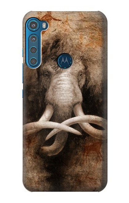 S3427 Mammoth Ancient Art la Grotte Etui Coque Housse pour Motorola One Fusion+