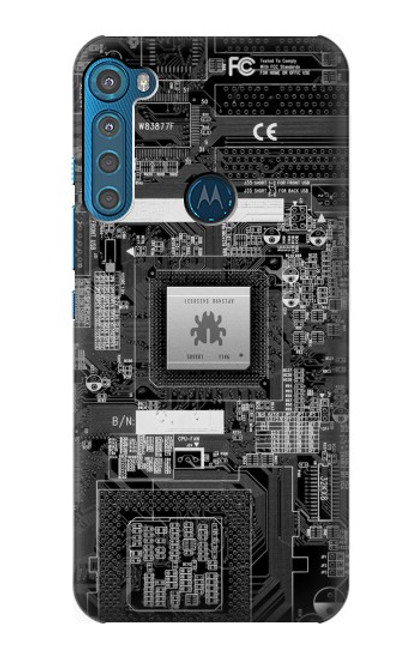 S3434 Punaise Circuit Board graphique Etui Coque Housse pour Motorola One Fusion+