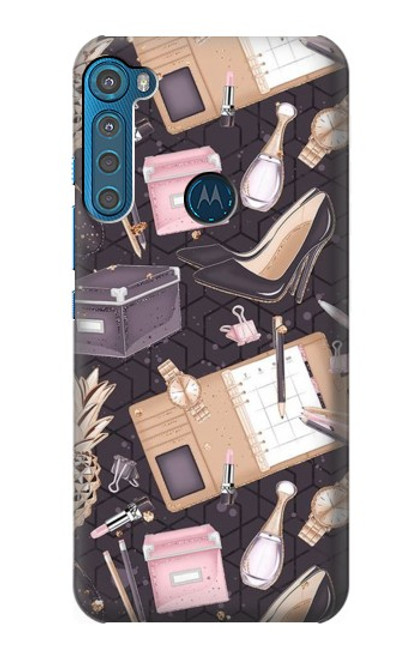 S3448 Mode Etui Coque Housse pour Motorola One Fusion+