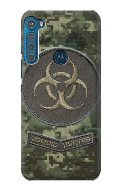 S3468 Biohazard Zombie Hunter Graphic Etui Coque Housse pour Motorola One Fusion+