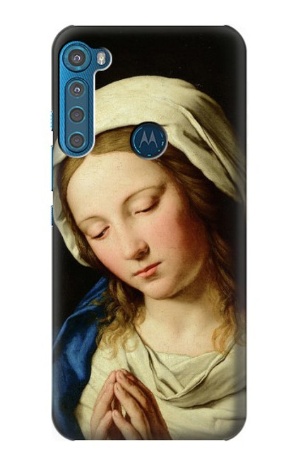 S3476 Prière Vierge Marie Etui Coque Housse pour Motorola One Fusion+