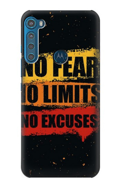 S3492 Sans Peur Limités D'excuses Etui Coque Housse pour Motorola One Fusion+